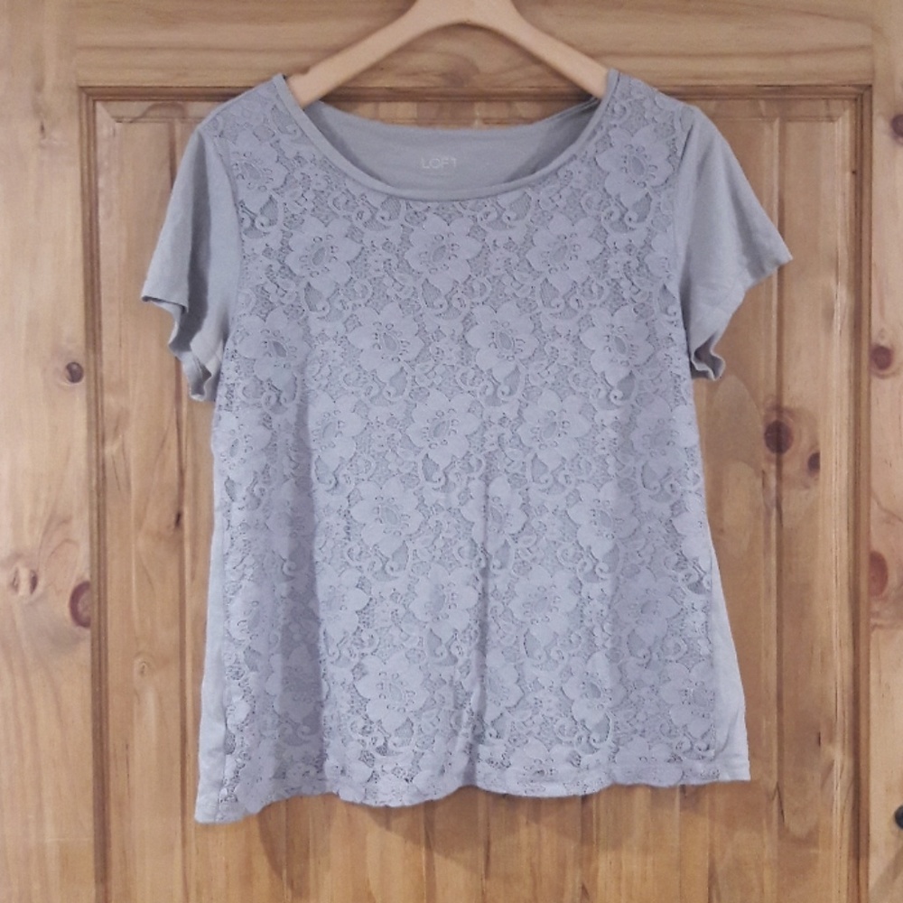 LOFT lacey tshirt